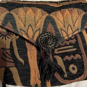 Small purse. Egyptian god and goddess design.